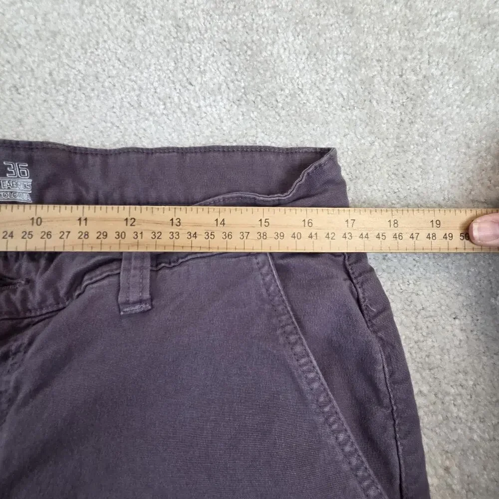 HUK Trawler Fishing Pants Mens 36 Fits 34x31 Gray Articulated Knee H2000055